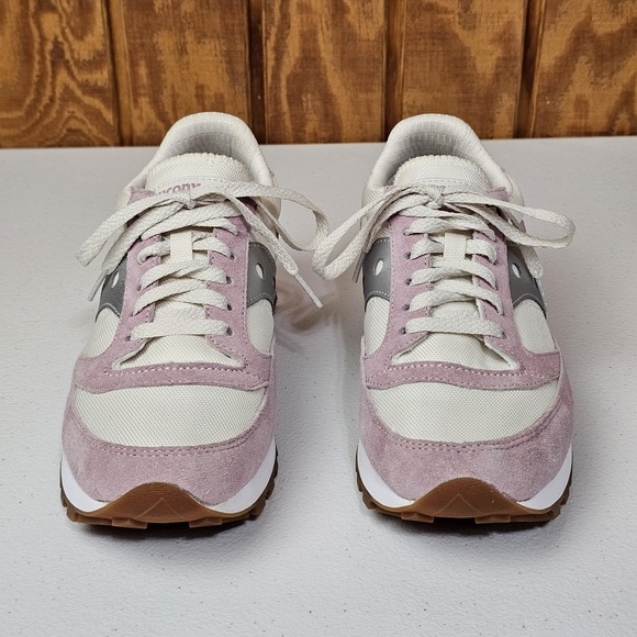 Saucony Jazz 81 Womens Sz 7.5 Pink White Running Shoes Sneakers S60539-17 - Picture 6 of 10